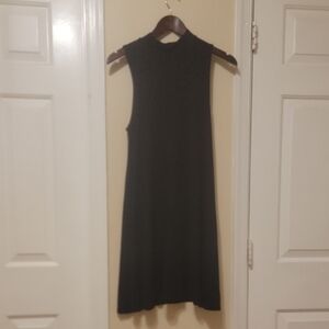 silence + noise Black Sleeveless Mock-Neck Maxi Dress